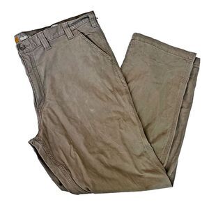 Carhartt Men's 44x32 Canvas Carpenter Relaxed Fit Tan Work Pants 102291 253
